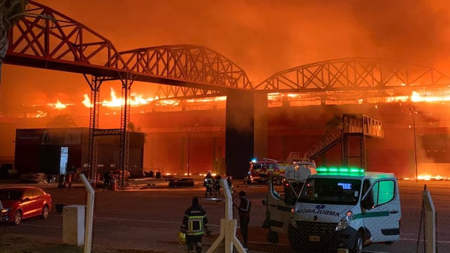 Incendio en el autódromo de Termas de Río Hondo