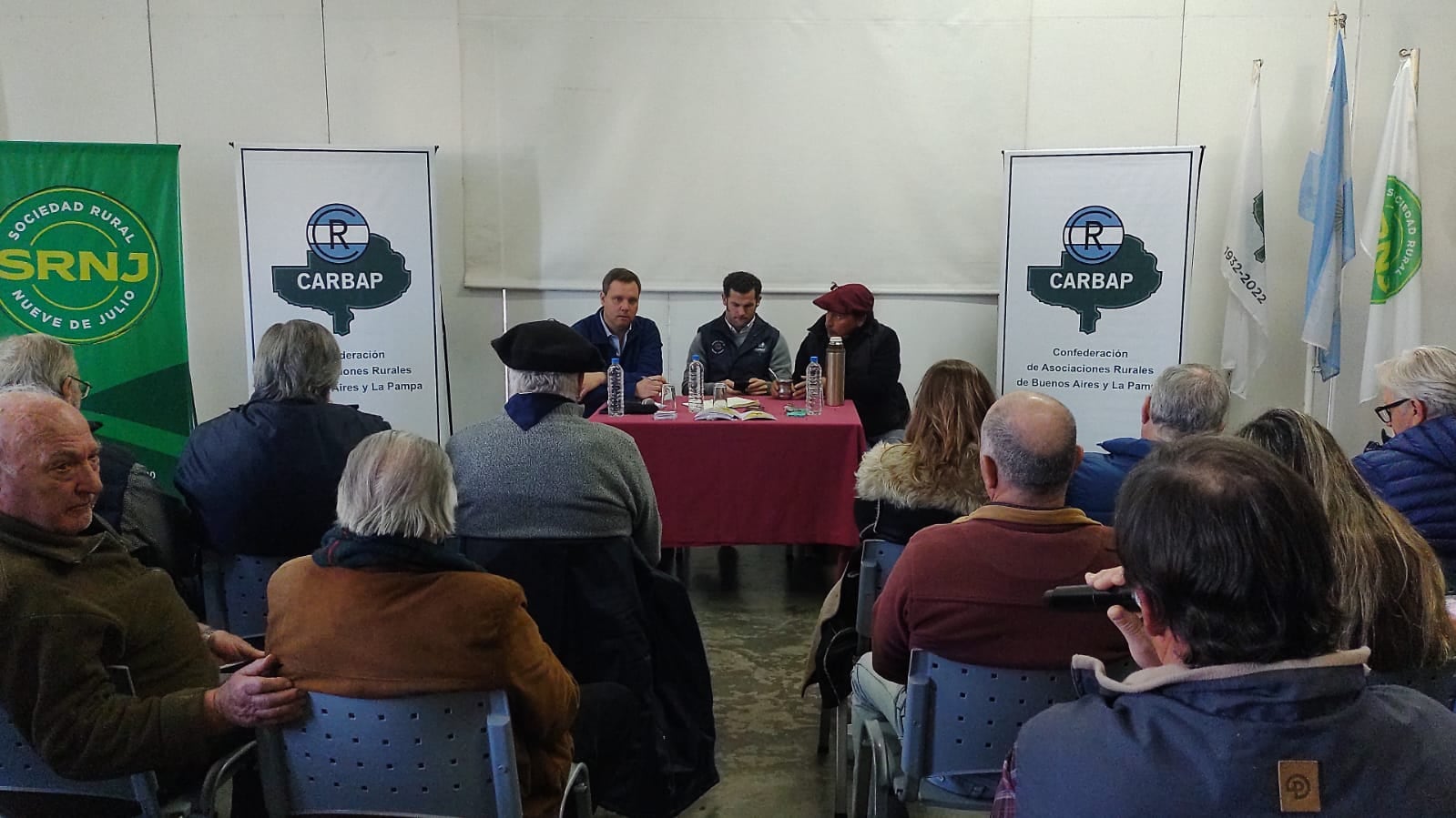 Reunión ampliada de Carbap en la Sociedad Rural de 9 de Julio
