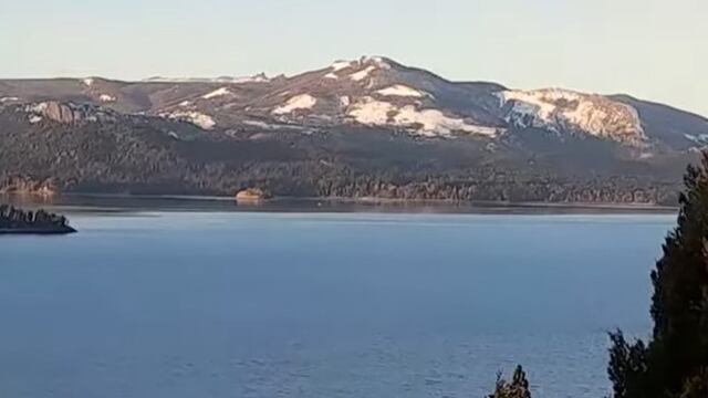 Una figura extraña apareció en el lago Nahuel Huapi y sorprendió a una familia barilochense