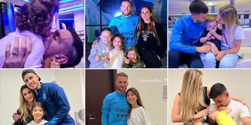 Las fotos de la visita de los familiares de la Selección tras el pase a semifinales. Foto: Infobae