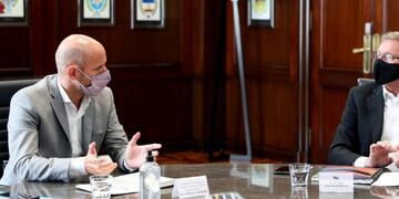 Ministro de Producción, Juan José Bahillo - secretario de Pequeña y Mediana Empresa de la Nación, Guillermo Merediz.