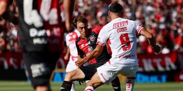 Jerónimo Cacciabue tuvo un rendimiento irregular en el primer tiempo.