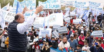 Manzur participó en un acto en Alderetes.