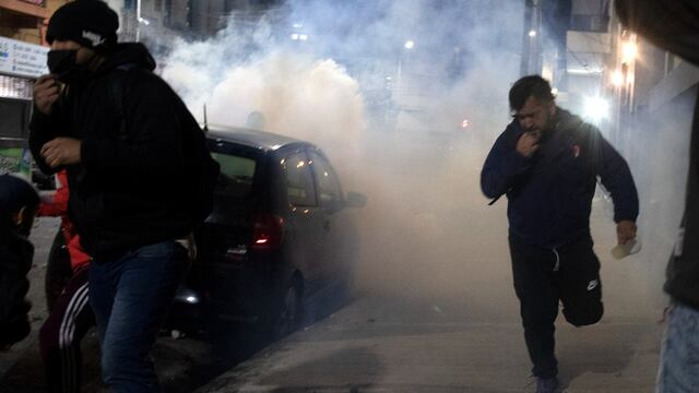 Incidentes en el club Independiente. (Gentileza Clarín)