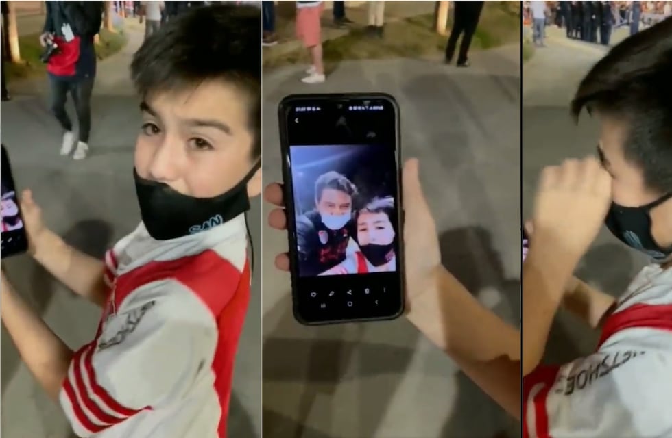 El emotivo llanto de un nene hincha de River por una foto con Marcelo Gallardo