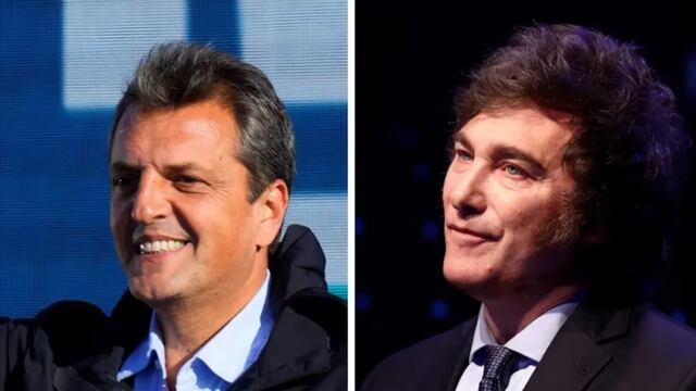 Javier Milei y Sergio Massa presentaron las listas de invitados al cruce en la UBA. Foto: Los Andes