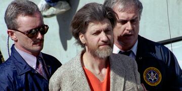 Theodore "Ted" Kaczynski en Helena, Montana, en 1996. (AP/John Youngbear/Archivo)