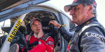 Loeb y Sainz. Los protagonistas en la batalla por el título en el Dakar 2024.