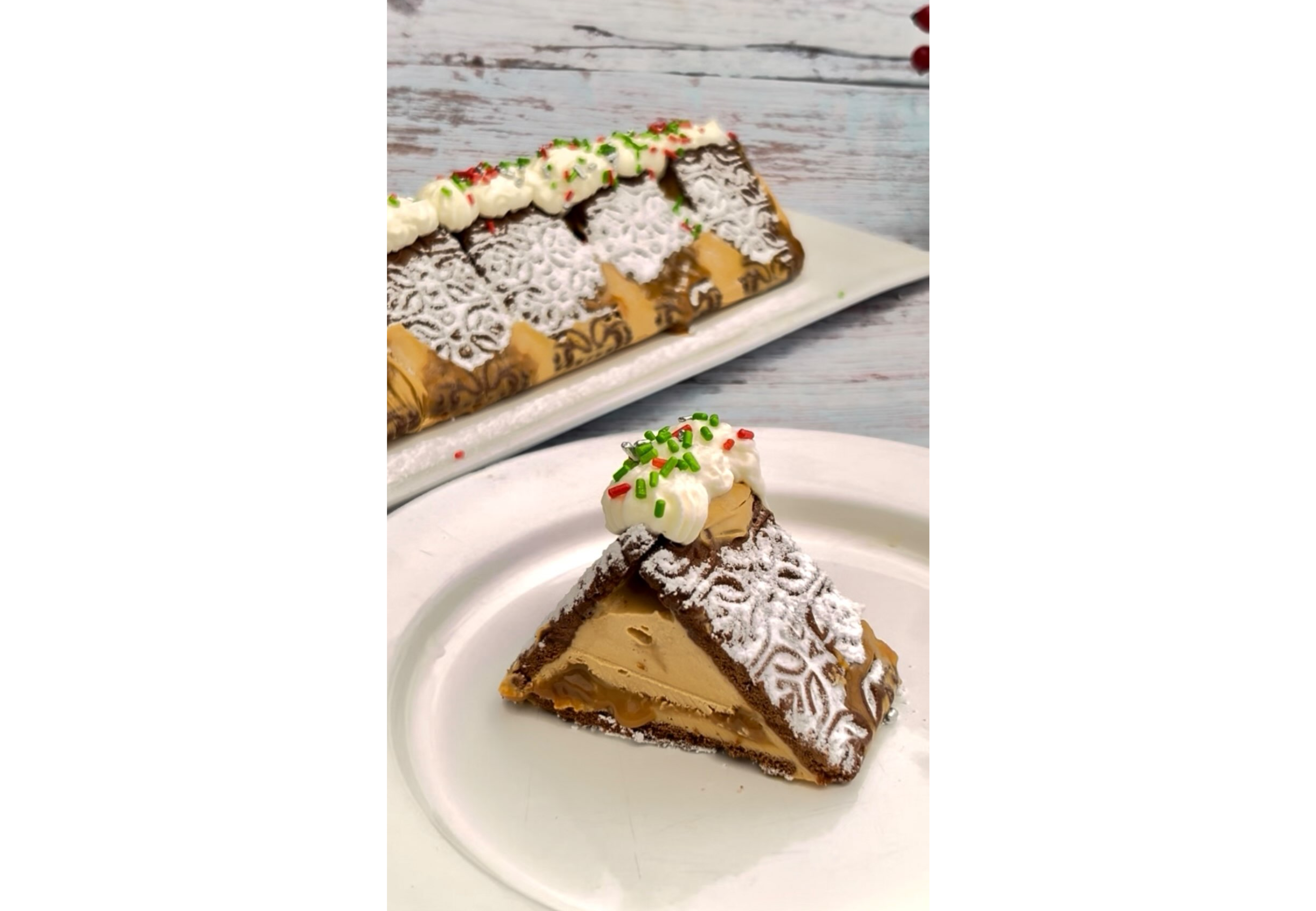 Así queda esta chocotorta helada.