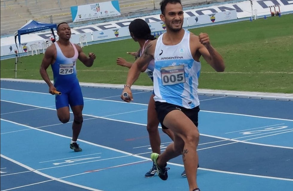 Leonardo Paris regresó a San Luis con la medalla de plata y habló del Sudamericano de Atletismo