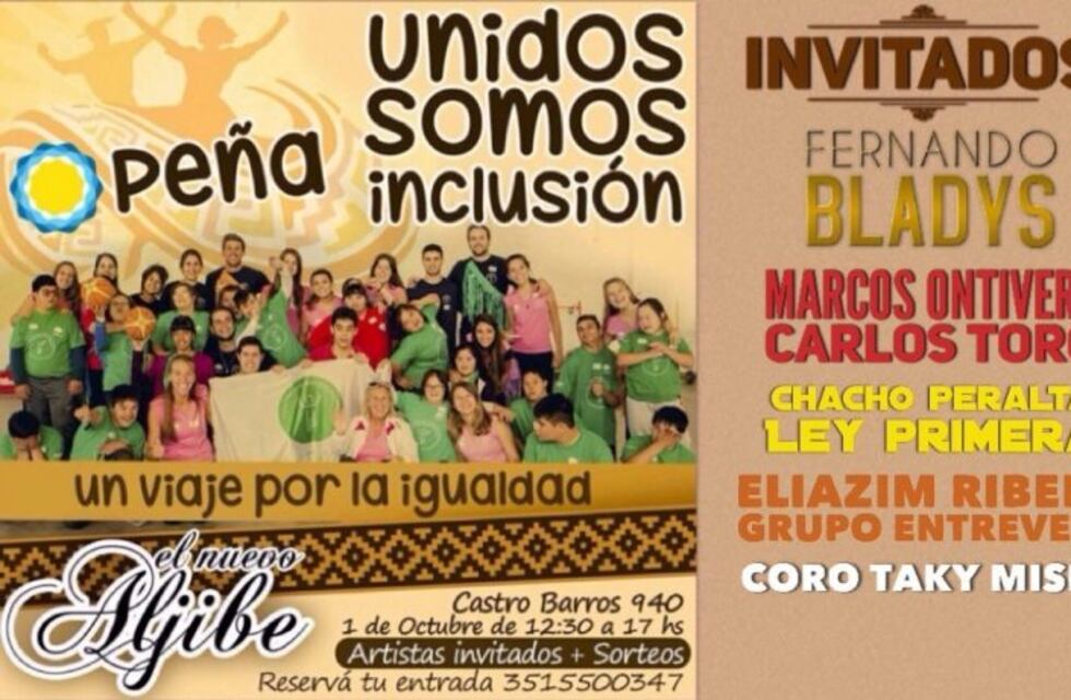 Peña solidaria para la Fundación Baccigalupo