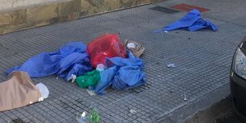 Residuos patológicos en la calle Salta