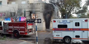 El incendio de Creativa conmovió a toda la ciudadanía rafaelina (Via Rafaela / web)