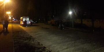 El hombre murió antes de que la ambulancia lo trasladara\u002E Foto: Policía de San Luis\u002E