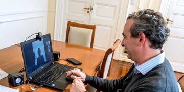 Quemas en las islas: Javkin dialogó con el fiscal de Victoria por el avance de la causa (Municipalidad de Rosario)