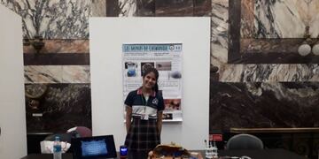 Alfonsina Arena, con su proyecto\u002E (Web)