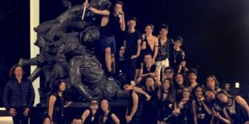 Los alumnos de un colegio hicieron \