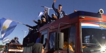 Llegaron los campeones de Sóftbol a Paraná