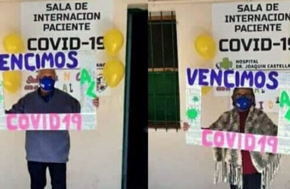 Abuelos salteños festejaron tras vencer al coronavirus