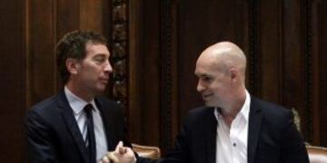 BUENOS AIRES, 01/03/2016, EL JEFE DEL GOBIERNO PORTEu00d1O HORACIO RODRIGUEZ LARRETA INAUGURA LA 19 ASAMBLEA LEGISLATIVA. DE LA CIUDAD DE BS AS FOTO:DYN/ALBERTO RAGGIO. buenos aires horacio rodriguez larreta daniel santilli inauguracion 19 asamblea legislativa de la ciudad jefe de gobierno porteu00f1o inauguracion Apertura del au00f1o legislativo porteu00f1o