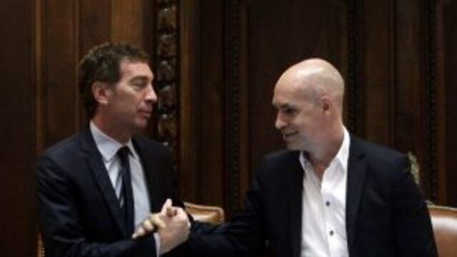 BUENOS AIRES, 01/03/2016, EL JEFE DEL GOBIERNO PORTEu00d1O HORACIO RODRIGUEZ LARRETA INAUGURA LA 19 ASAMBLEA LEGISLATIVA. DE LA CIUDAD DE BS AS FOTO:DYN/ALBERTO RAGGIO. buenos aires horacio rodriguez larreta daniel santilli inauguracion 19 asamblea legislativa de la ciudad jefe de gobierno porteu00f1o inauguracion Apertura del au00f1o legislativo porteu00f1o