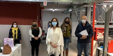 María Eugenia Vidal en Lanús\u002E (Twitter Néstor Grindetti)