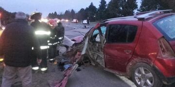Choque en ruta 158 (Fotos: Policía de Córdoba)\u002E