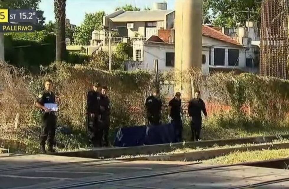 Una chica murió arrollada por un tren en el barrio de Palermo