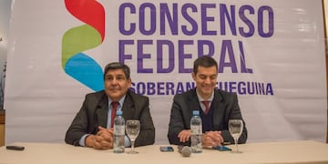 Conferencia de prensa de la fórmula Consenso Federal - Juan Manuel Urtubey (pre candidato a vicepresidente) \u002E Juan Carlos Arcando (pre candidato a Senador nacional)\u002E