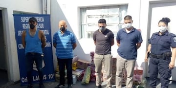 Robaban alimentos destinados a comedores para revenderlos (Foto: Policía de Lanús)