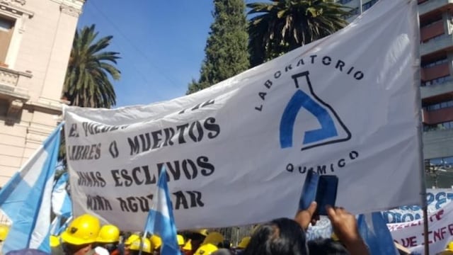 Reclamo de mineros en Jujuy