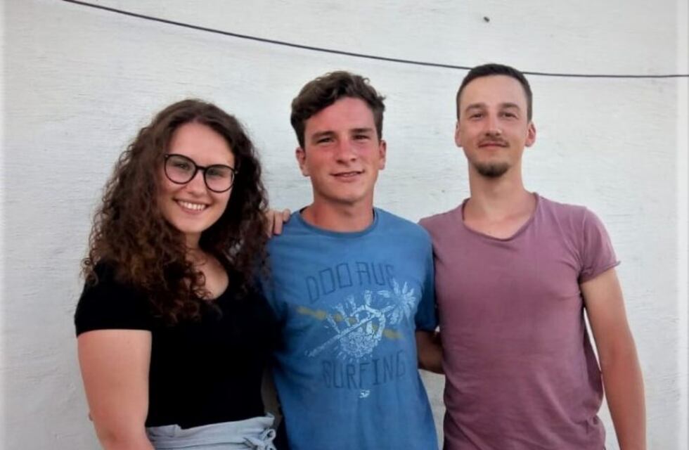 Dos jóvenes trentinos, de visita por Alta Gracia