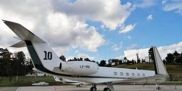 El avión de Messi desató la polémica.