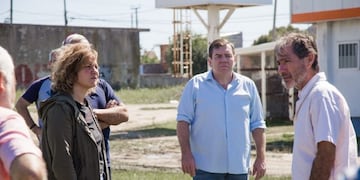 El intendente Montenegro recorrió el predio donde se construirá el hospital modular (Foto: Prensa MGP)