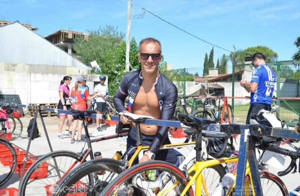 Juan Ignacio Rinaudo que ganó su categoría en el Triatlón de Villa María