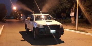 Continúan las fumigaciones espaciales en toda la provincia