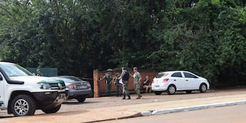 Entrada al predio del Ejército Argentino ocupado por familias\u002E