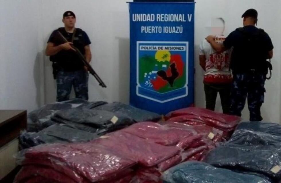 Iguazú: frustraron el contrabando de camperas que valían 90.000 pesos