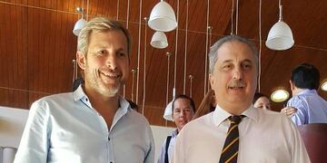 Rogelio Frigerio junto a Hugo Passalacqua