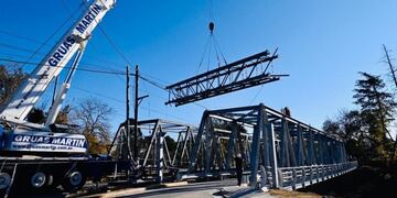 Nuevo puente sobre el río Suquía