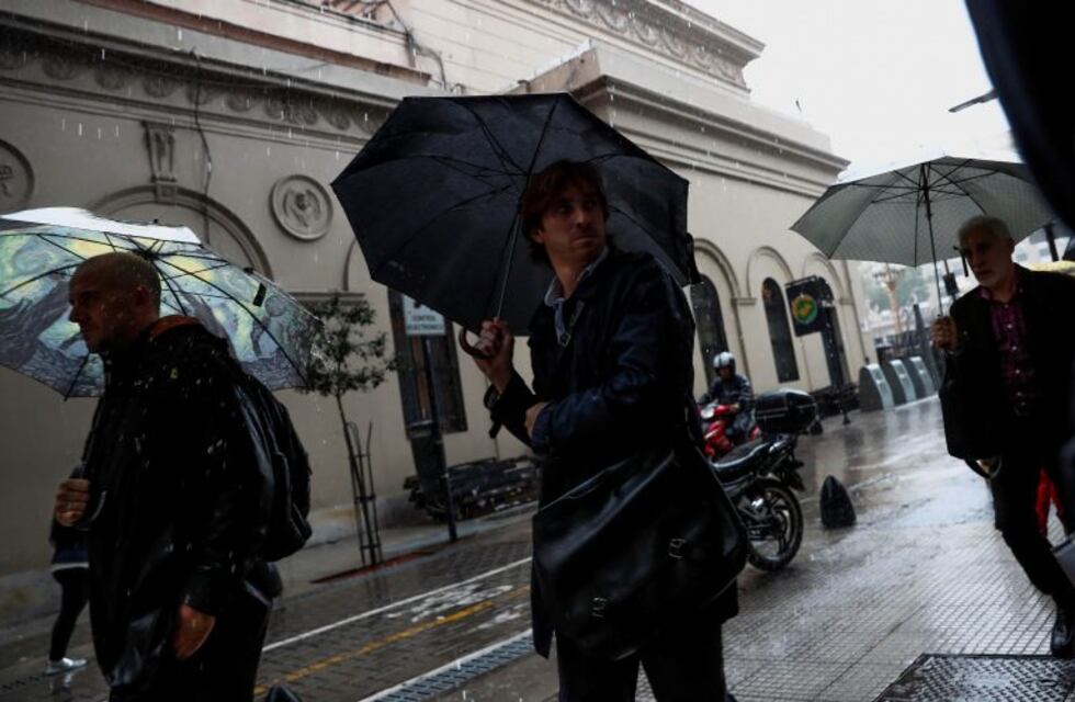 Tormenta y caída de granizo en Buenos Aires