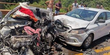 Misiones ruta 12 choque en Caraguatay\u002E