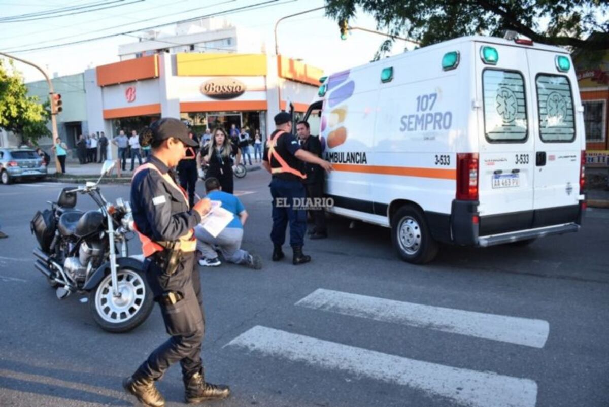 Accidente en pleno centro puntano\u002E