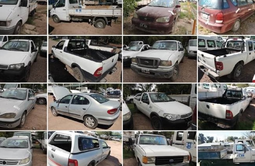 Subastan autos y camionetas de Aguas Mendocinas con valor base de $20 mil
