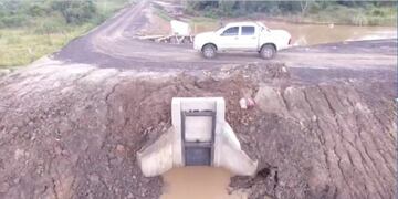 Parte de las defensas ubanas contra inundaciones en Paso de la Patria\u002E