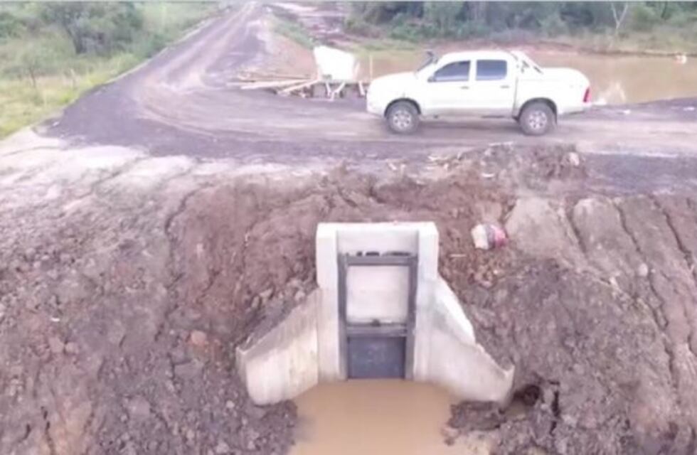 Se inauguró simbólicamente la defensa contra inundaciones en Paso de la Patria