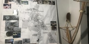 Mapa del primer relevamiento de pueblos originarios en Río Ceballos y alrededores\u002E