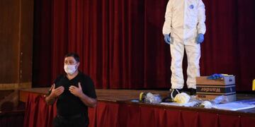Capacitación a personal de seguridad sobre protocolo contra el coronavirus en Rafaela