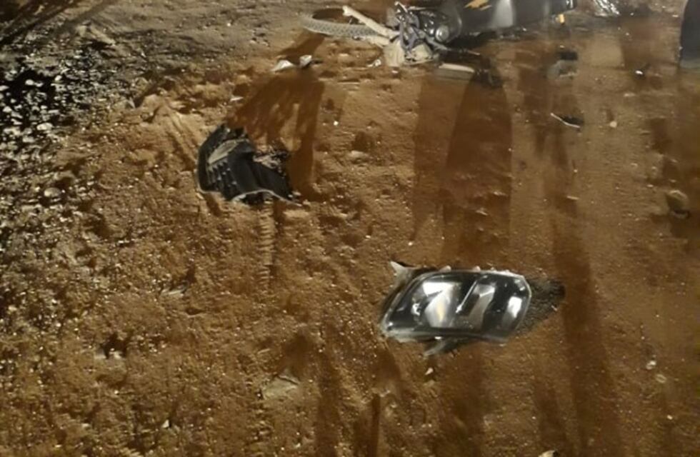 Motocicleta herido en un accidente de tránsito en la ruta 5