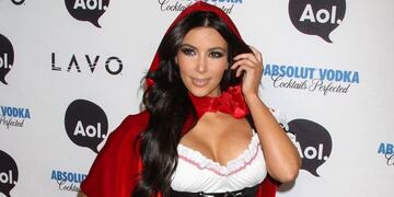 Kim Kardashian en Halloween como caperucita (Foto: Instagram)